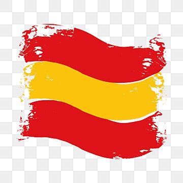 Spain Flag Brush Stroke Clipart Spain Flag Day Spain Flag Brush