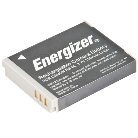 Energizer Canon NB-6L Battery - BIG nano - Best Shopping Destination ...