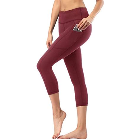 Hofi Womens High Waist Capri Yoga Pants With Side Pockets And Inner