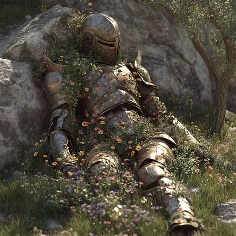 Wildflower Armor Overgrowth Ai Art Style Imgmcp