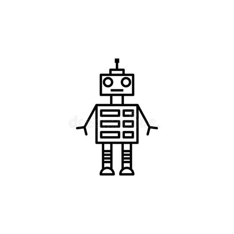 Robot Head Signal Outline Icon Signs And Symbols Can Be Used For Web