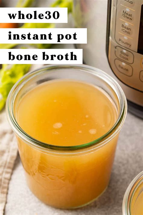 Instant Pot Bone Broth That Gels Whole30 Bone Broth 40 Aprons