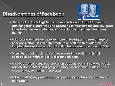 Facebook Advantage And Disadvantage