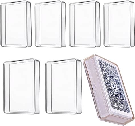 Pcs Plastic Playing Card Case Transparent Playing Card Holder For