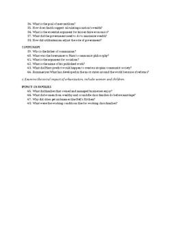 Unit Industrialization Guided Reading Questions Sswh By Better