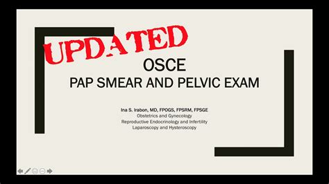 Pap Smear And Pelvic Exam Youtube