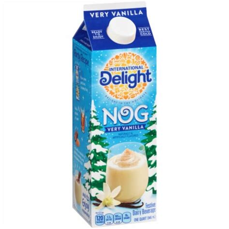 International Delight Very Vanilla Nog Festive Dairy Beverage Qt