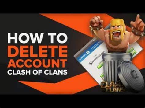 Deleting Clash Of Clans Account Through The Game Using Email To