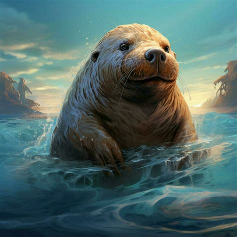 Majestic water-dwelling mammal with a spout 30689419 Stock Photo at Vecteezy