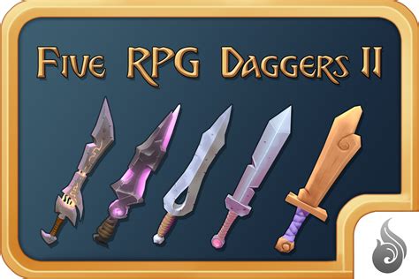 Five Hand-Painted RPG Daggers II | 3D Weapons | Unity Asset Store