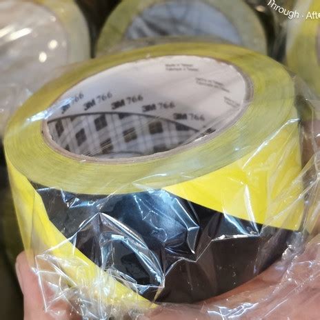 Jual 3 M 766 Yellow Black Floor Marking Tape Lakban Lantai 3 Inch X