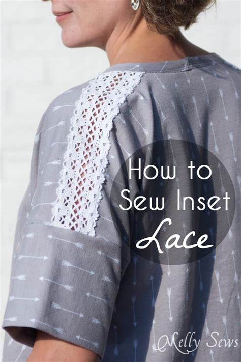 How To Sew Lace Insets Lace Insertion Tutorial Melly Sews