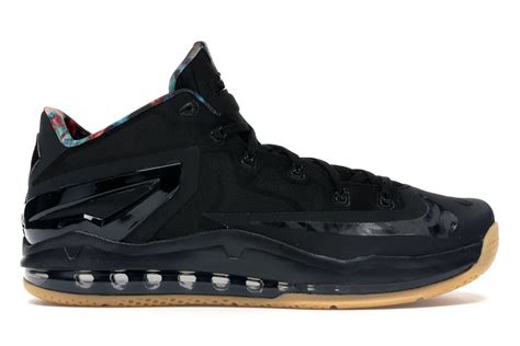 Nike LeBron 11 Low Black Gum Men's - 642849-078 - US