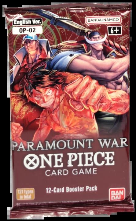 Op Paramount War Booster Pack One Piece Card Game Game Kiwi