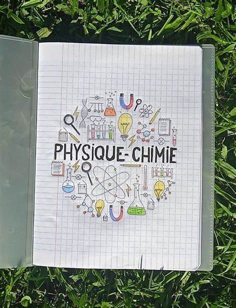 Page De Garde Physique Chimie En 2023 Tutoriel De Dessin Carnet