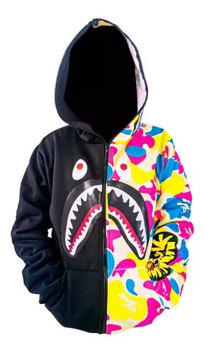 Sudadera Bape Shark Con Capucha Varios Modelos Doble Color Meses Sin