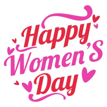 Happy Women Days Vector Art Png Happy Womens Day Text Lettering With