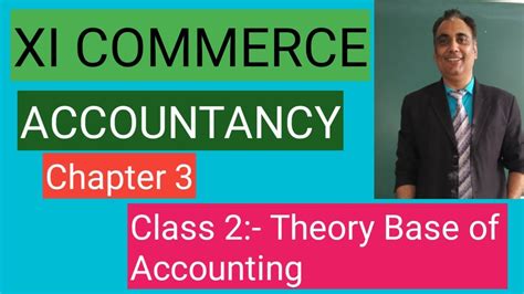 Theory Base Of Accounting Part Youtube