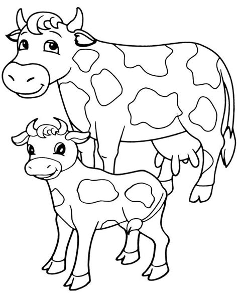 89 Desenhos De Vacas Para Imprimir E Colorir Com Lápis De Cor