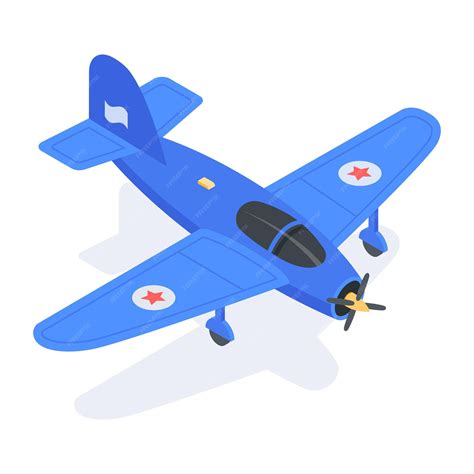Premium Vector | Modern isometric icon of aeroplane