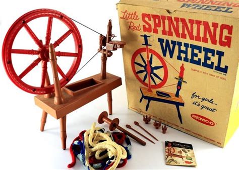 1961 Little Red Spinning Wheel Remco 819