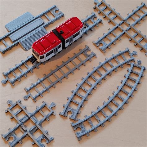 Stl File Siku Train Railroad Track Set Railroad Track Width 11mm 🚆・3d Printing Idea To