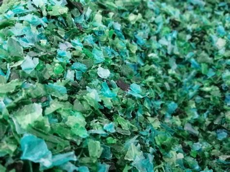 Pet Pete Flake Hot Washed Green Flakes For Rpet Production