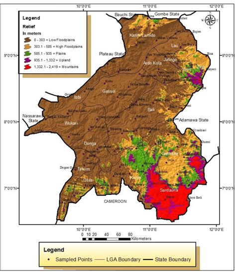 Relief of Adamawa State | Download Scientific Diagram