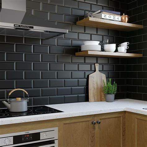 Metro Matt Black Wall Tile - Tile Mountain