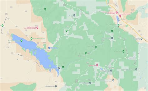 eleven mile lake  lake george map mike  rick outdoors