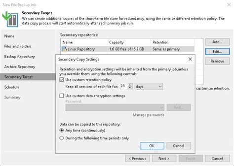 Step 7 Specify Secondary Repository Settings User Guide For VMware