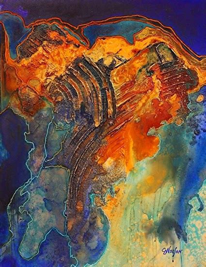 CAROL NELSON FINE ART BLOG: Mixed Media Abstract Art Painting "Overview ...