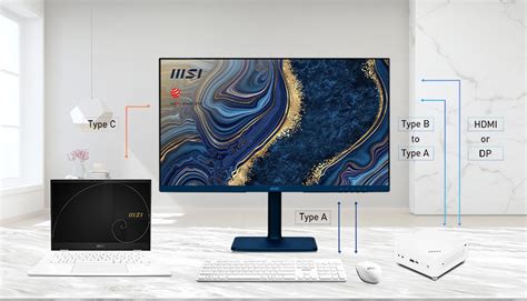 MSI MODERN MD272QP ULTRAMARINE 27 FLAT WQHD IPS 75HZ TYPE C LACIVERT