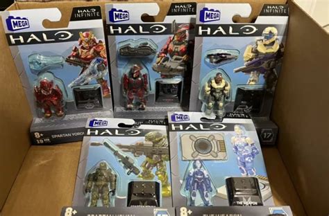 MEGA BLOKS CONSTRUX Halo Universe Heroes Series 17 Spartan 5 PCS Set