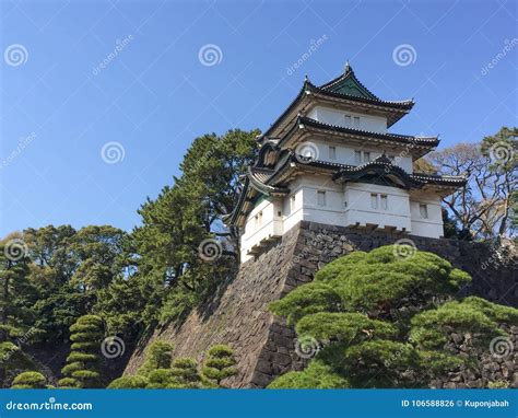 Kochi, Japan - March 26, 2015 : General View of Kochi Castle in Stock ...