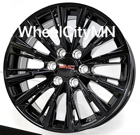 Gloss Black Oe Replica Wheels Fits Gmc Sierra