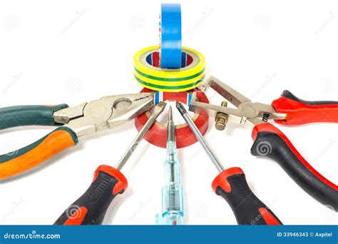 Electrician tools stock image. Image of insulating, technician - 33946343