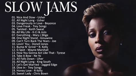 90 S SLOW JAMS MIX Mary J Blige Usher Trey Songz Keith Sweat R