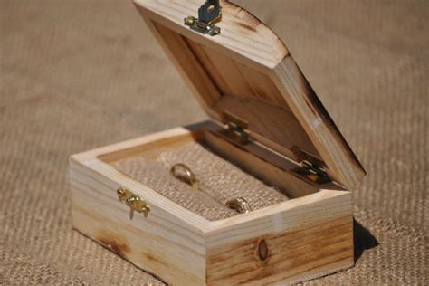 Personalized Ring Bearer Box Rustic Wedding Ring Bearer Etsy