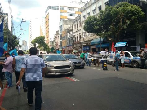 G Sindicato Dos Vigilantes Faz Protesto Na Avenida Sete E Deixa