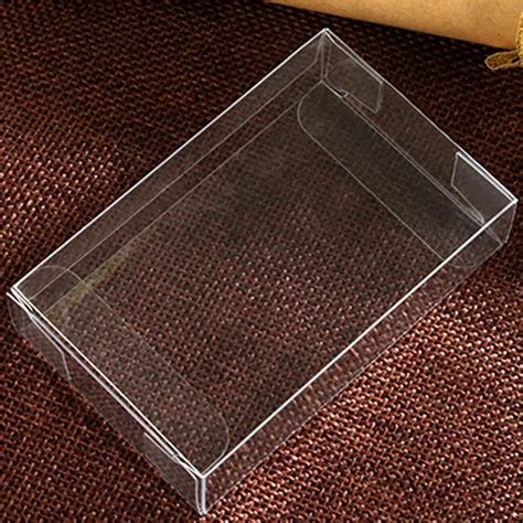 100pcs 2xWxH Jewelry Gift Box Clear Boxes Plastic Box Transparent