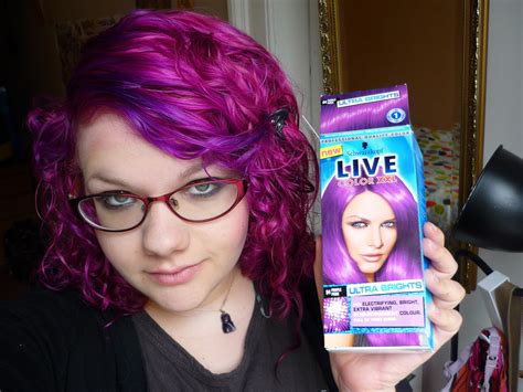 Hollys Blarg Dye Your Hair Purple With Schwarzkopf Live Color Xxl