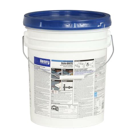 Henry Elastomeric Roof Coating Reflective Dura Brite White 4 75 Gal 100