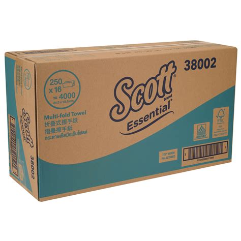 Scott Essential Multifold Paper Towels White Ply Packs