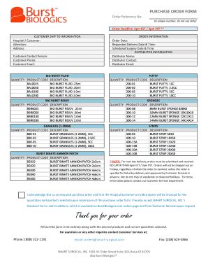 Fillable Online Purchase Order Form Working File Xlsx Fax Email Print