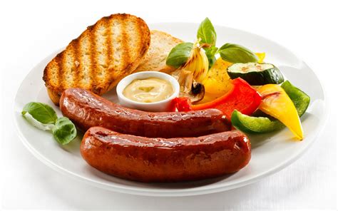 Two Sausages For A Breakfast Wallpapers And Images Wallpapers