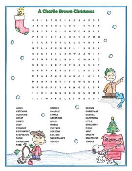 Charlie Brown Word Search