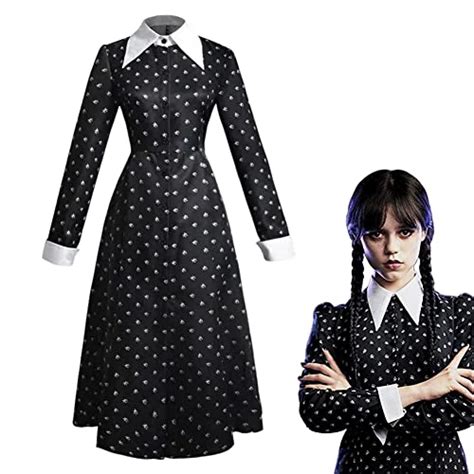 Amycute Costume Mercoled Addams Vestito Mercoled Addams Donna