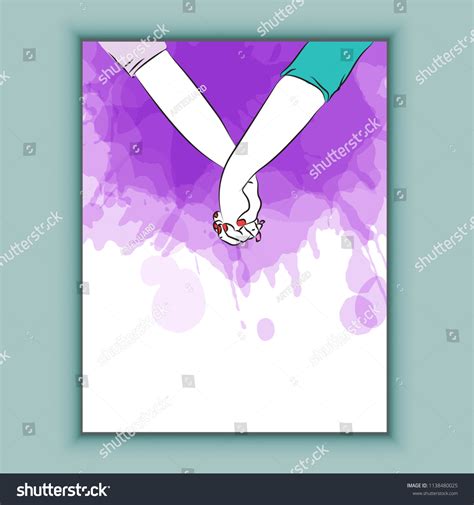 Hand Sketch Holding Hands Vector Illustration 스톡 벡터 로열티 프리 1138480025