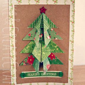 Origami Christmas Cards | Christmas origami, Christmas cards, Christmas ...